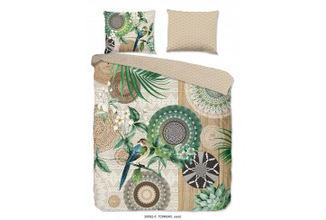 Parure de lit 140x200 / 220 cm flanel HIP nr.30092 sand