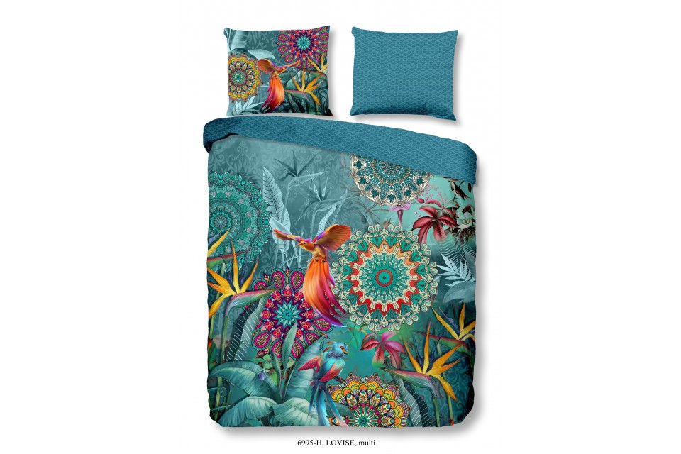 Parure de lit 140x200 / 220 cm HIP Coton-satin no.6995 multi