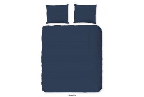 Parure de lit 140x200 / 220 cm HIP Coton-satin d.bleu