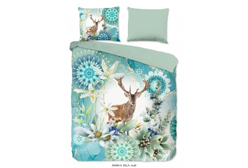 Parure de lit 140x200 / 220 cm HIP Coton-satin no.30486 multi