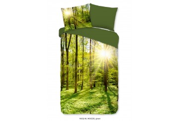 Parure de lit 140x200 / 220 cm microfiber no.10032 green