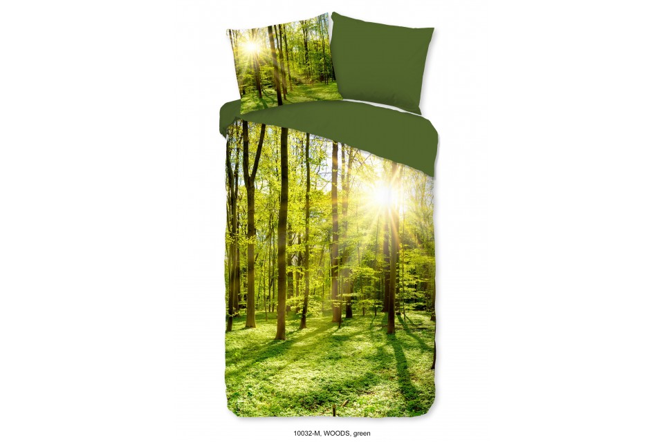 Parure de lit 140x200 / 220 cm microfiber no.10032 green