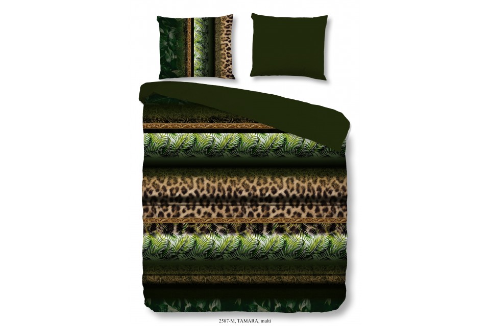 Parure de lit 140x200 / 220 cm microfiber no.2587 green