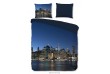 Parure de lit 140x200 / 220 cm microfiber no.2588 blue