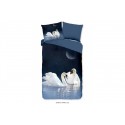 Parure de lit 140x200 / 220 cm microfiber no.30299 blue