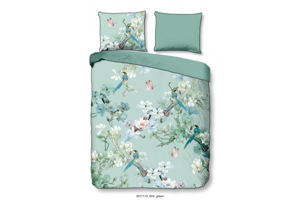 Parure de lit 200x200 / 220 cm Descanso Bio no.30111 green