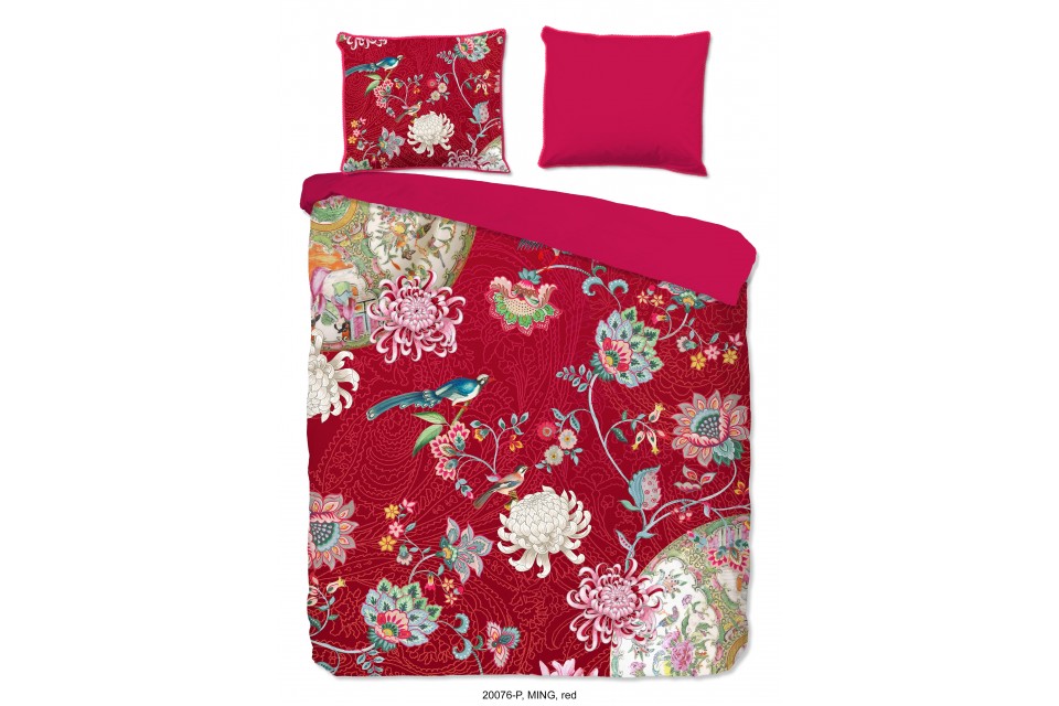 Parure de lit 200x200 / 220 cm Happiness no.20076 red