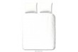 Parure de lit 200x200 / 220 cm HIP Coton-satin white