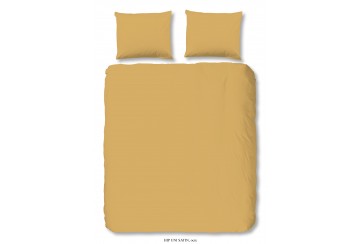 Parure de lit 200x200 / 220 cm HIP Coton-satin ocre