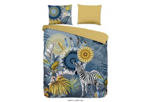 Parure de lit 200x200 / 220 cm HIP Coton-satin no.30087 blue