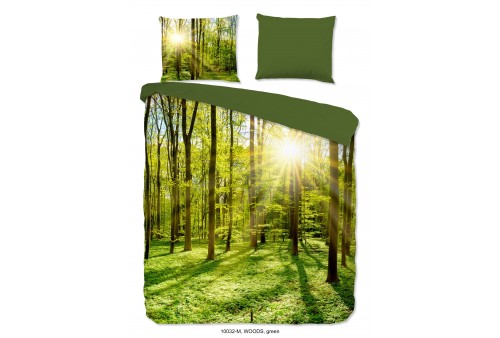 Parure de lit 200x200 / 220 cm microfiber no.10032 green