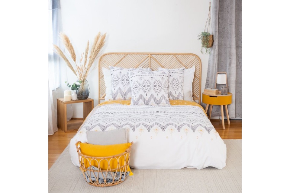 Parure de lit Coton Bio Saima 220 x 240 cm