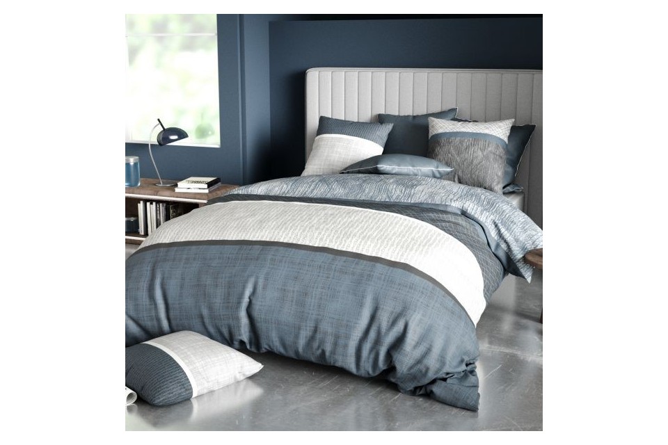Parure de lit Percale de Coton 71 fils Brehat 220 x 240 cm
