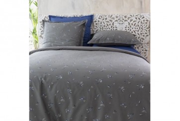 Parure de lit 240x260 cm Percale de Coton Prune