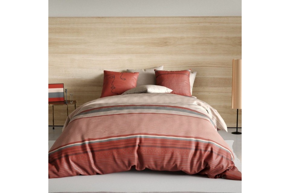 Parure de lit 220x240 cm Percale de Coton Hana