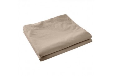 Drap plat 240x300 Satin de Coton Sable