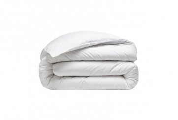 Housse de couette Percale de Coton Blanc, Taille - 220 x 240 cm