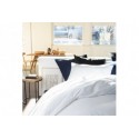 Housse de couette Percale de Coton Lavé 80 fils Blanc, Taille - 220 x 240 cm