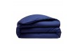 Housse de couette Percale de Coton Bleu, Taille - 220 x 240 cm