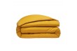 Housse de couette Percale de Coton Jaune, Taille - 220 x 240 cm