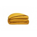 Housse de couette Percale de Coton Jaune, Taille - 220 x 240 cm