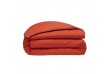 Housse de couette Percale de Coton Orange, Taille - 220 x 240 cm