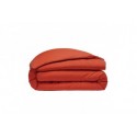 Housse de couette Percale de Coton Orange, Taille - 220 x 240 cm