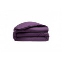 Housse de couette Percale de Coton Violet, Taille - 220 x 240 cm