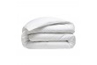 Housse de couette Percale de Coton Blanc, Taille - 240 x 260 cm