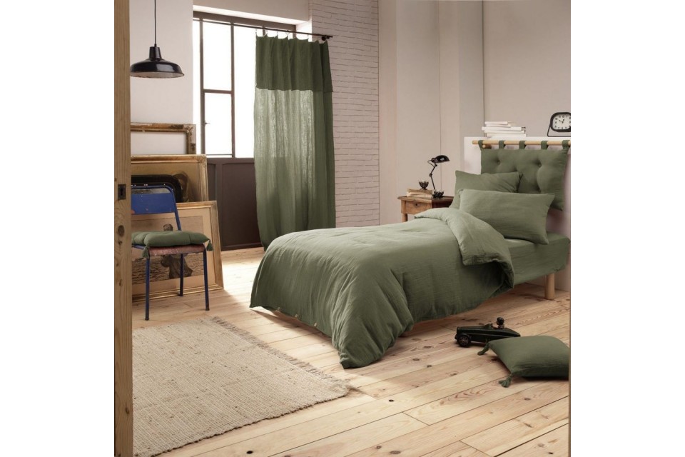 Housse de couette 140x200 Gaze de Coton Romarin
