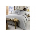 Housse de couette 200x200 Flanelle de Coton Brume