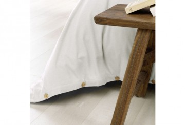 Housse de couette 200x200 Flanelle de Coton Neige