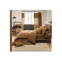 Housse de couette 200x200 Gaze de Coton Camel