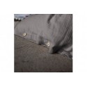 Housse de couette 200x200 Gaze de Coton Granit