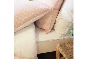 Housse de couette 220x240 + 2 taies d'oreiller 63x63 Evi