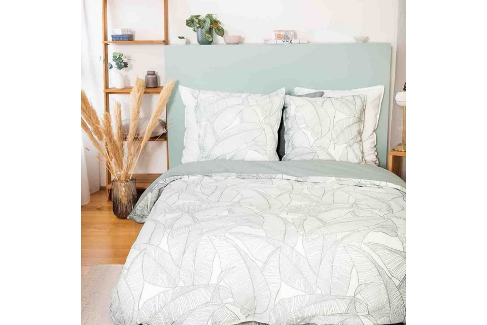 Housse de couette 220x240 + 2 taies d'oreiller 63x63 Pampelune