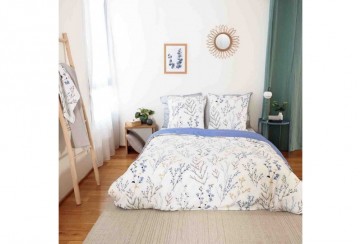 Housse de couette 220x240 + 2 taies d'oreiller 63x63 Fanille