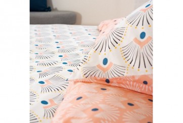 Housse de couette 140x200 + 1 taie d oreiller Bio Mille