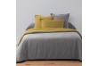 Parure de couette bicolore Gris Fonce/Safran 240 x 260 cm