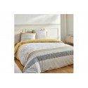 Parure de couette Reversible Coton 51 fils Beaume Gray 240 x 260 cm