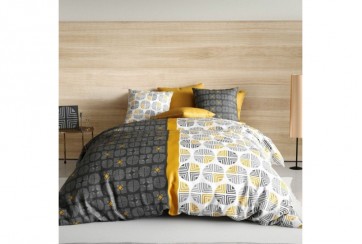 Parure de drap 240x300 4 pieces avec Drap housse 160x200 Arturo