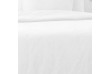 Parure de drap 240x300 4 pieces avec Drap housse 160x200 Blanc