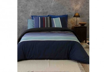 Parure de lit  reversible + taie Azul  240 x 260