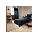 Housse de couette 140x200 Gaze de Coton Minuit