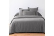 Parure de lit avec taie d oreiller Anthracite 240 x 260 cm