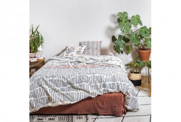 Parure de lit avec taie d oreiller Ethnic 220 x 240 cm