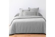 Parure de lit avec taie d oreiller Gris Clair 240 x 260 cm