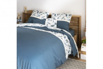 Parure de lit housse de couette Automnia Ocean Blue 220 x 240 cm