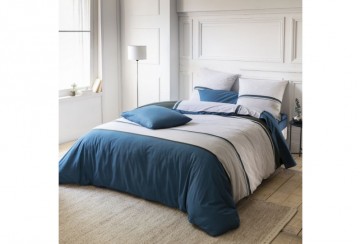 Parure de lit housse de couette Steven Ocean Blue 240 x 260 cm