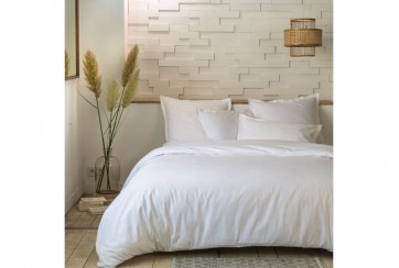 Parure de lit housse de couette Blanc : Taille - 240 x 260 cm
